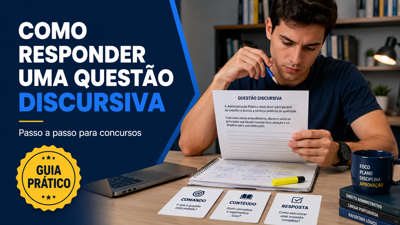 Como responder uma questão discursiva de concurso