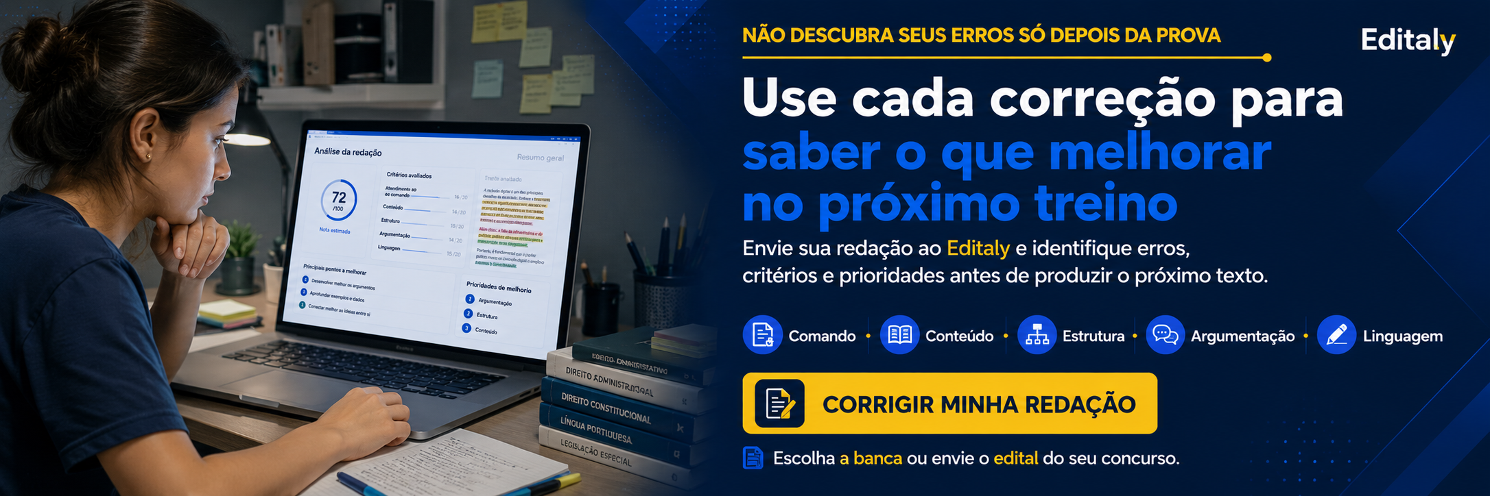 Não descubra seus erros só depois da prova.