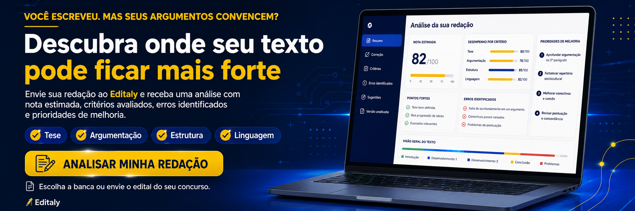Descubra onde seu texto pode ficar mais forte
