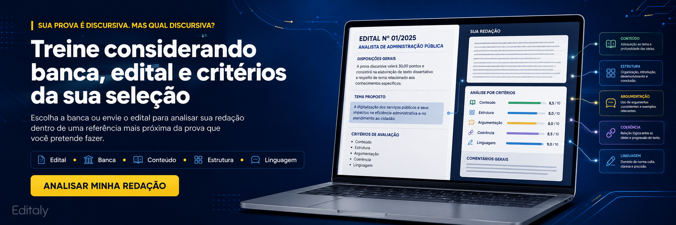 Não treine apenas redação. Treine a prova discursiva que você realmente vai fazer.