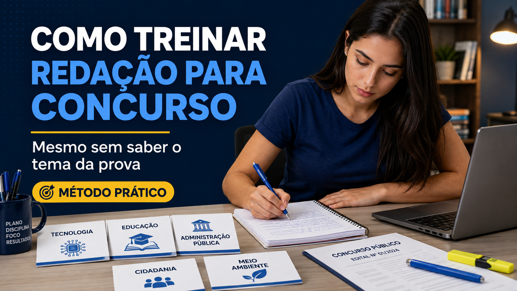 Como treinar redação para concurso sem saber o tema da prova