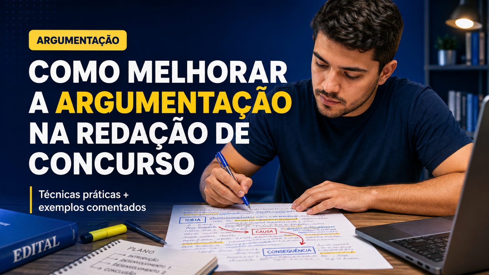 Como melhorar a argumentação na redação de concurso