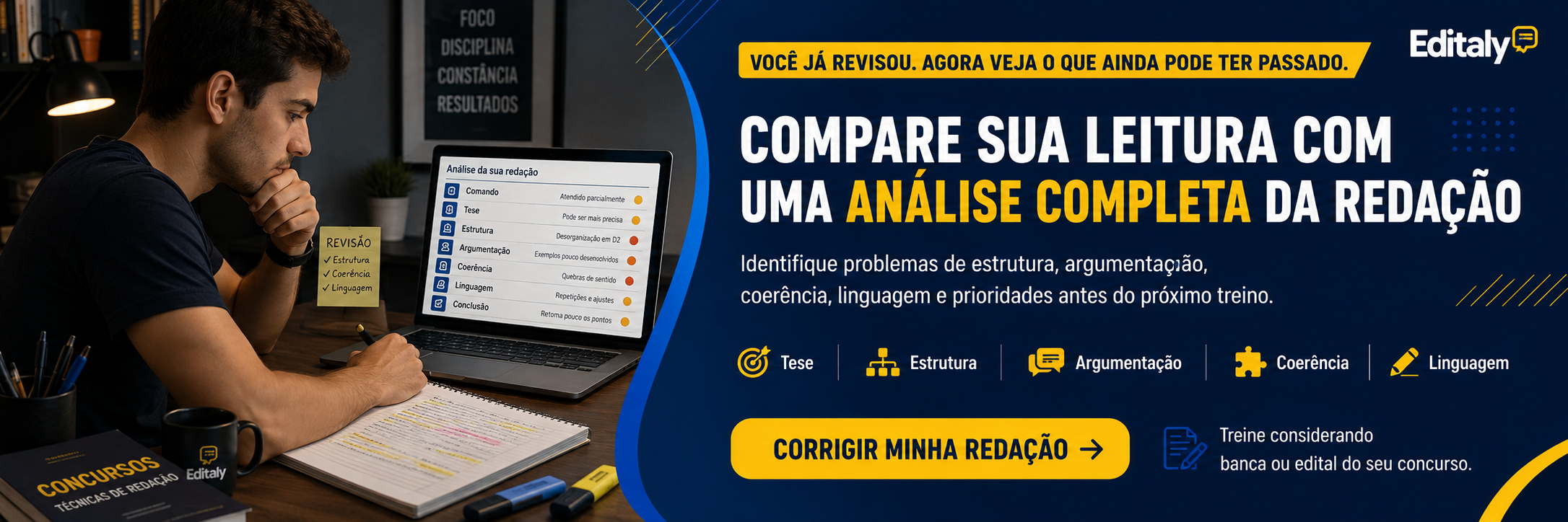 Você já revisou. Agora veja o que ainda pode ter passado.
